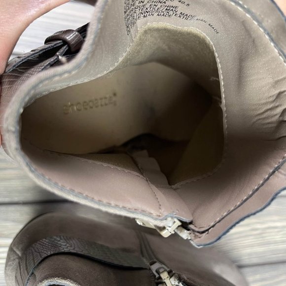 Booties Grey Women's Size 9.5 - Picture 6 of 9